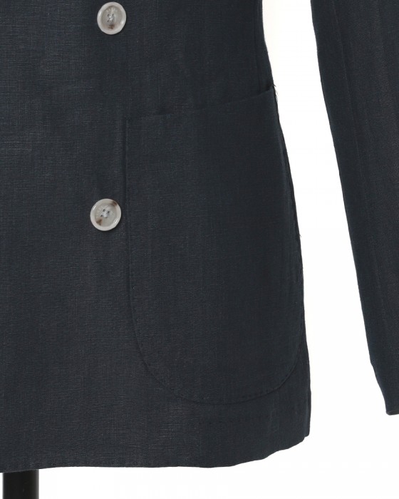 BARBAリネン 4Bダブルブレスト シャツジャケット【EASY DOUBLE】08l