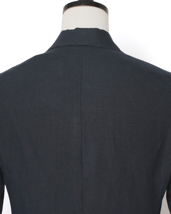 BARBAリネン 4Bダブルブレスト シャツジャケット【EASY DOUBLE】10l