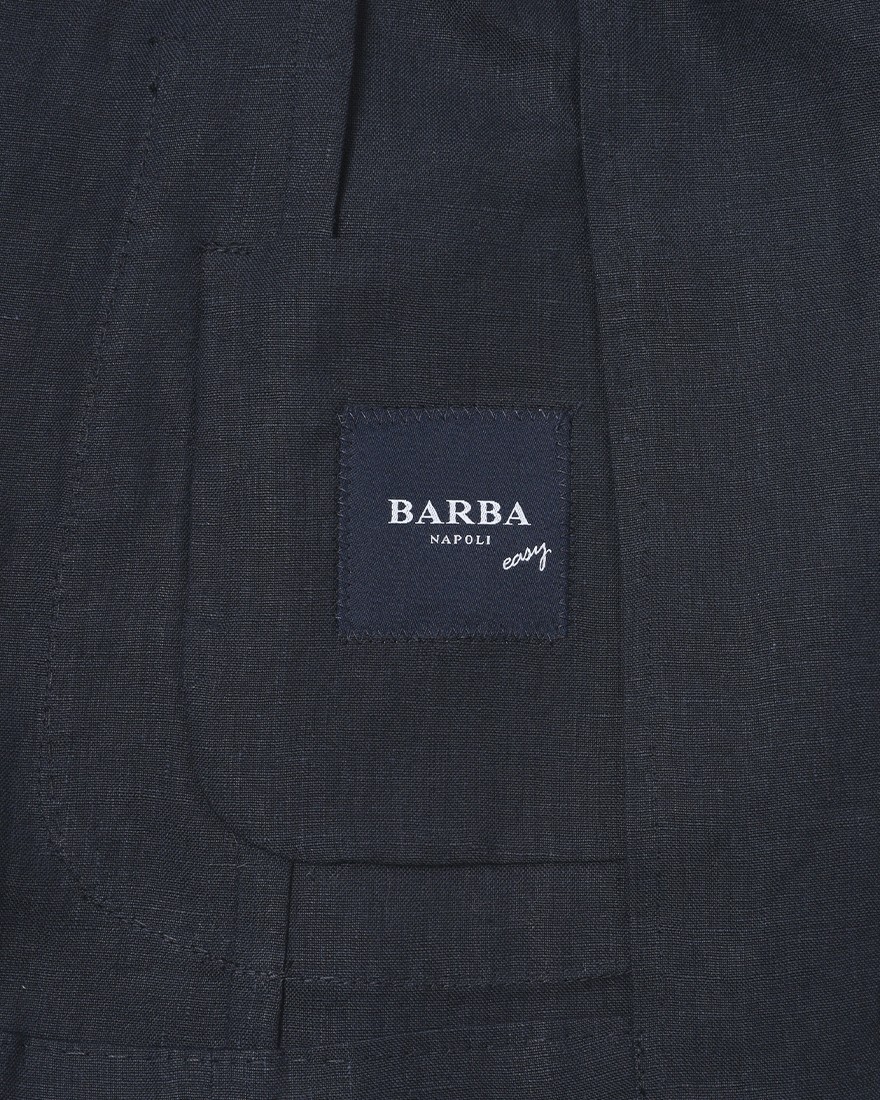 BARBAリネン 4Bダブルブレスト シャツジャケット【EASY DOUBLE】17l