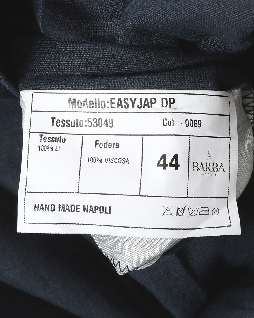 BARBAリネン 4Bダブルブレスト シャツジャケット【EASY DOUBLE】21l