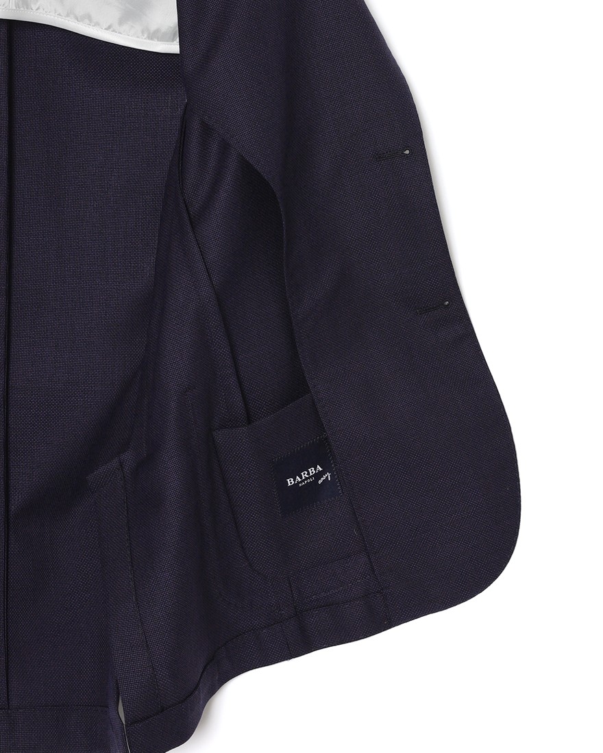 BARBAウール 2Bシングル シャツジャケット【EASY J1】16l