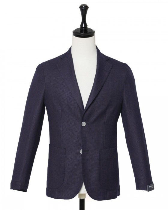 BARBAウール 2Bシングル シャツジャケット【EASY J1】c1