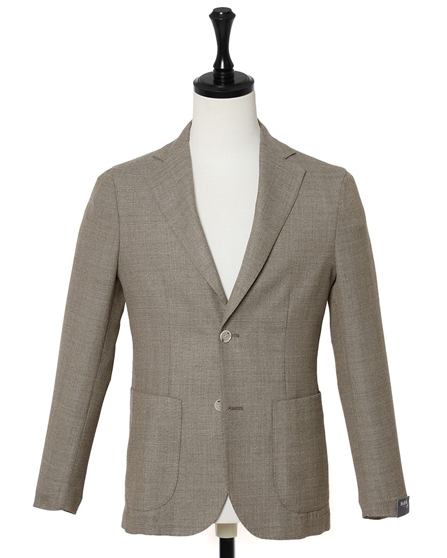 BARBAウール 2Bシングル シャツジャケット【EASY J1】c0