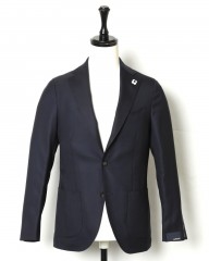 LARDINI(ラルディーニ)ホップサックストレッチウール シングルジャケット
