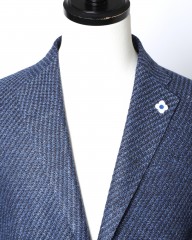 LARDINI(ラルディーニ)リネンシルク ジャガードジャージー シングルジャケット【LIKNIT】