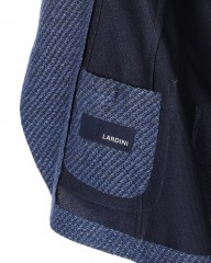 LARDINI（ラルディーニ）リネンシルク ジャガードジャージー シングルジャケット【LIKNIT】