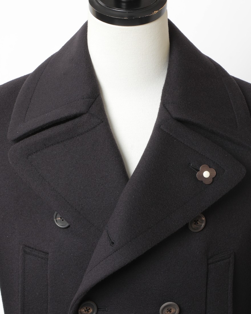 ネイビーウールpコート Lardini ラルディーニ Tokyolife