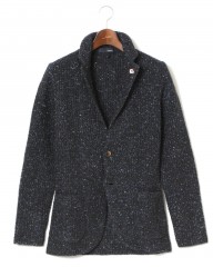 LARDINI(ラルディーニ)ウール6者混ネップ ニューニットジャケット
