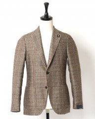 LARDINI(ラルディーニ)エクスクルーシウール プリンテッドガンクラブ シングル3Bジャケット