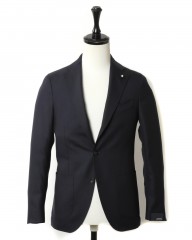LARDINI(ラルディーニ)ストレッチウール ホップサックシングルジャケット【SP】