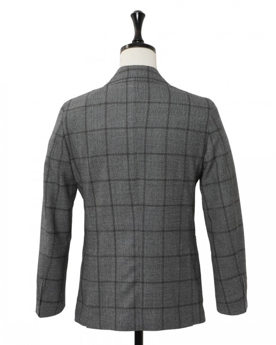 GIAMPAOLOハウンドトゥースウインドウペン シングルジャケット【MURAT】04l