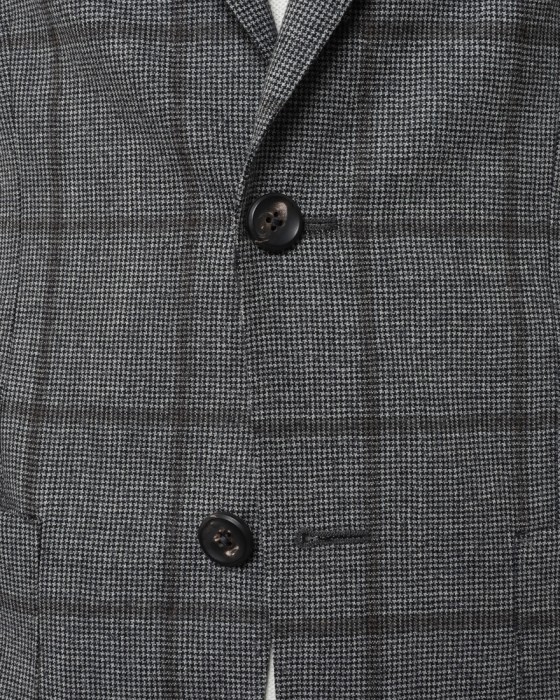 GIAMPAOLOハウンドトゥースウインドウペン シングルジャケット【MURAT】06l