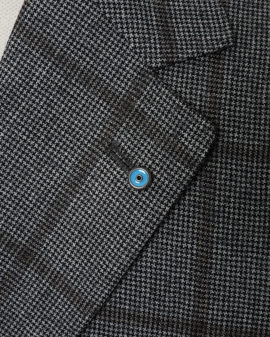 GIAMPAOLOハウンドトゥースウインドウペン シングルジャケット【MURAT】09l