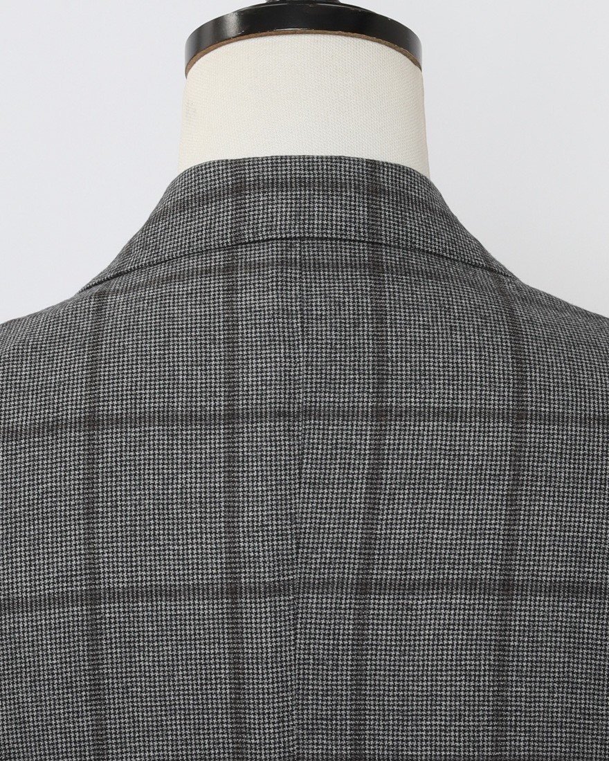 GIAMPAOLOハウンドトゥースウインドウペン シングルジャケット【MURAT】12l