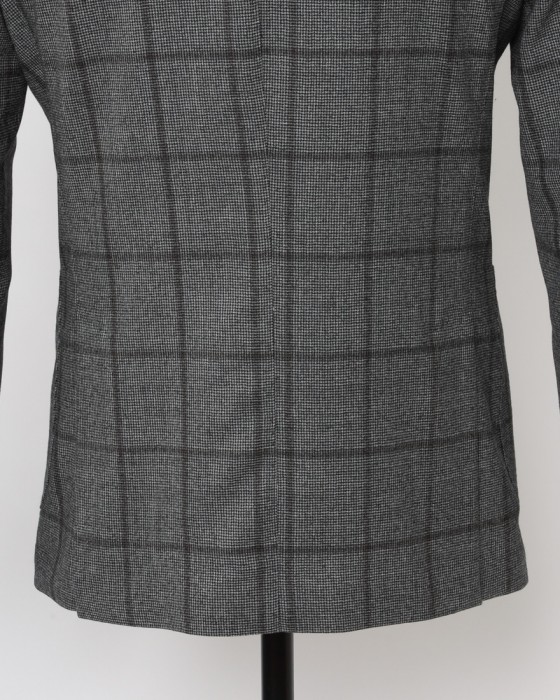 GIAMPAOLOハウンドトゥースウインドウペン シングルジャケット【MURAT】13l