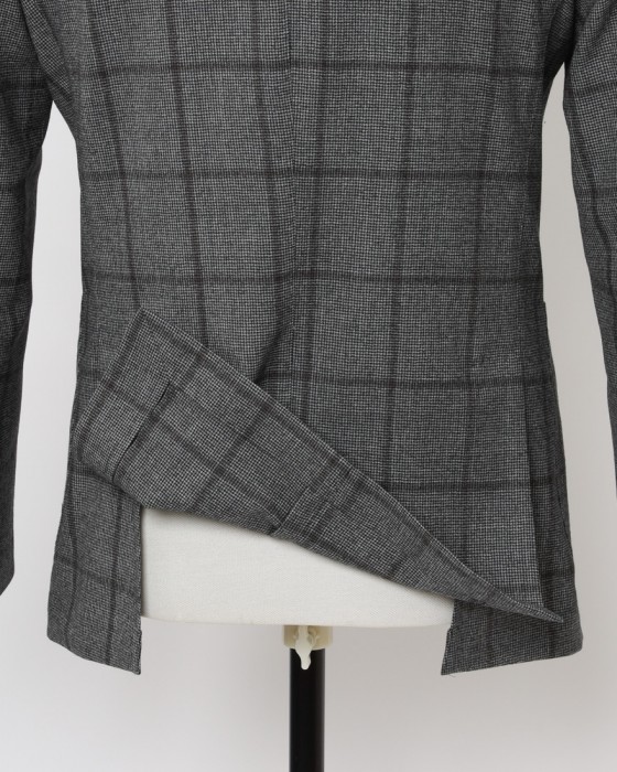 GIAMPAOLOハウンドトゥースウインドウペン シングルジャケット【MURAT】14l
