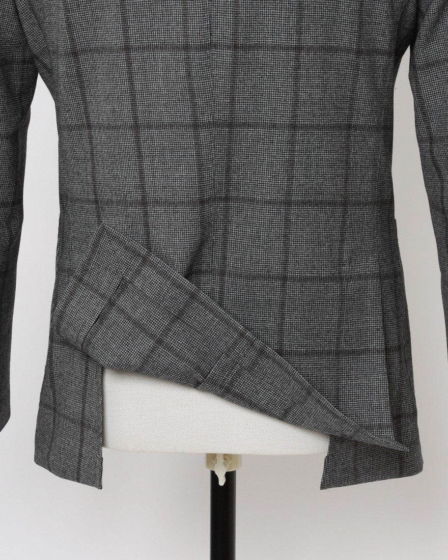 GIAMPAOLOハウンドトゥースウインドウペン シングルジャケット【MURAT】14l