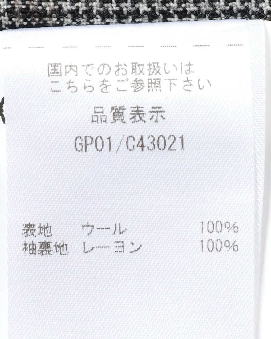 GIAMPAOLOハウンドトゥースウインドウペン シングルジャケット【MURAT】23l