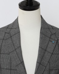 GIAMPAOLOハウンドトゥースウインドウペン シングルジャケット【MURAT】mb_05l
