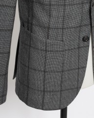 GIAMPAOLOハウンドトゥースウインドウペン シングルジャケット【MURAT】mb_07l