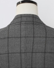 GIAMPAOLOハウンドトゥースウインドウペン シングルジャケット【MURAT】mb_12l