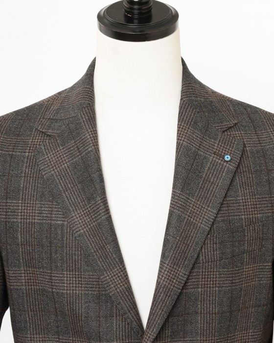 GIAMPAOLOグレンチェック シングルジャケット【MURAT】05l
