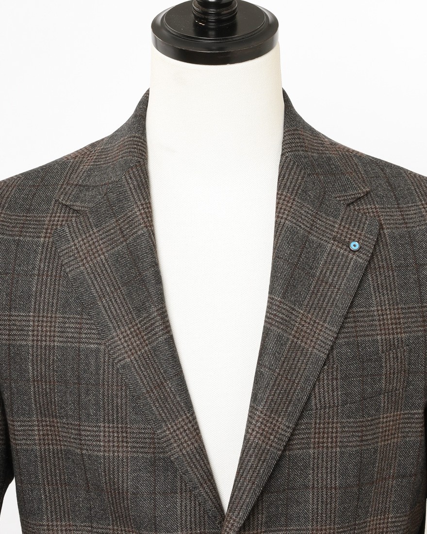 GIAMPAOLOグレンチェック シングルジャケット【MURAT】05l