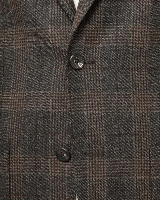 GIAMPAOLOグレンチェック シングルジャケット【MURAT】10l