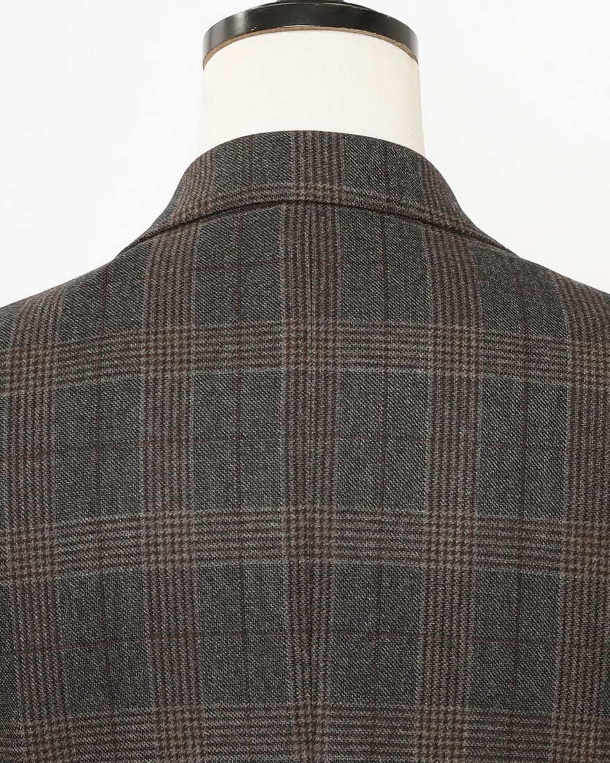 GIAMPAOLOグレンチェック シングルジャケット【MURAT】12l