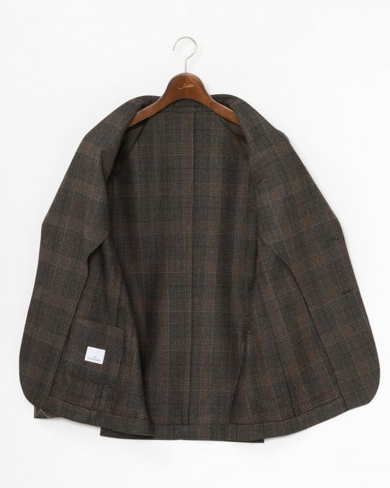 GIAMPAOLOグレンチェック シングルジャケット【MURAT】15l