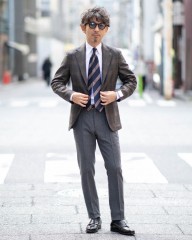 GIAMPAOLOグレンチェック シングルジャケット【MURAT】mb_ma