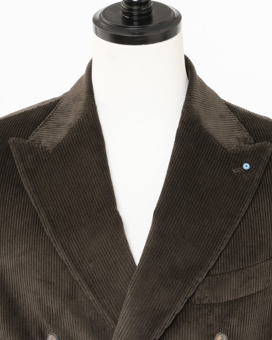 GIAMPAOLOコーデュロイ ダブルジャケット【TRANI】05l