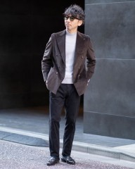 GIAMPAOLOコーデュロイ ダブルジャケット【TRANI】mb_ma