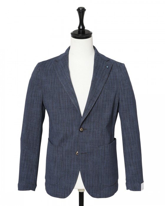 GIAMPAOLOコットンストレッチ 2B ジャケット【VILLANOVA】c0