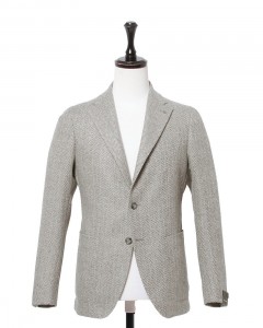 ナイロン混ラナウール ヘリンボーンジャケット【MONTECARLO/モンテカルロ】