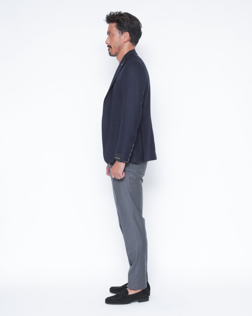 Super100's ホップサックネイビージャケット【MONTECARLO