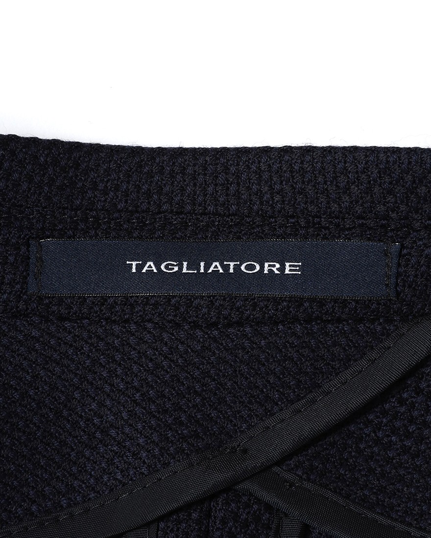 TAGLIATORESuper100'sウール ホップサックネイビージャケット【MONTECARLO/モンテカルロ】16l