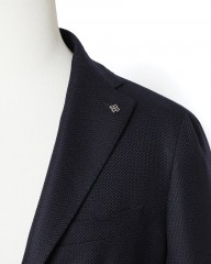 TAGLIATORESuper100'sウール ホップサックネイビージャケット【MONTECARLO/モンテカルロ】mb_06l