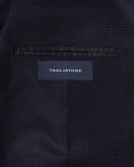 TAGLIATORESuper100'sウール ホップサックネイビージャケット【MONTECARLO/モンテカルロ】mb_17l