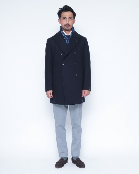 TAGLIATOREナイロン混ウール Pコート【STEPHAN/ステファン】01l