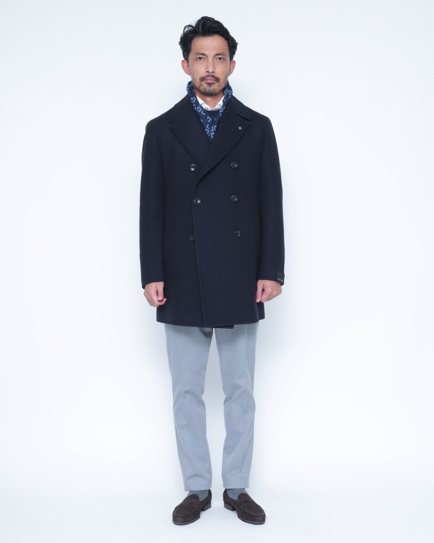 TAGLIATOREナイロン混ウール Pコート【STEPHAN/ステファン】01l