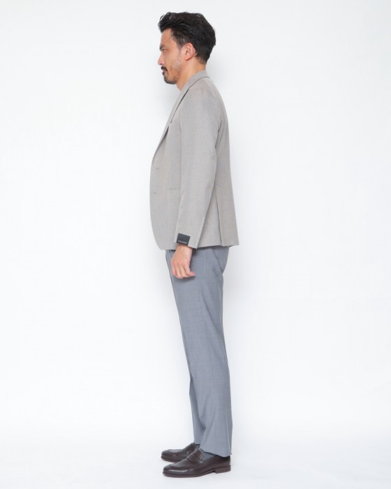 TAGLIATOREコットンウール ホップサック 2Bシングル ジャケット 【MONTECARLO/モンテカルロ】02l