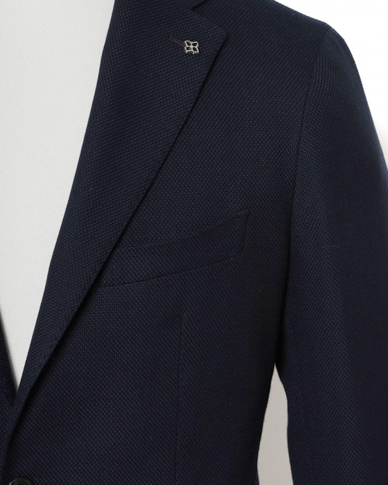 TAGLIATOREコットンウール ホップサック 2Bシングル ジャケット 【MONTECARLO/モンテカルロ】07l