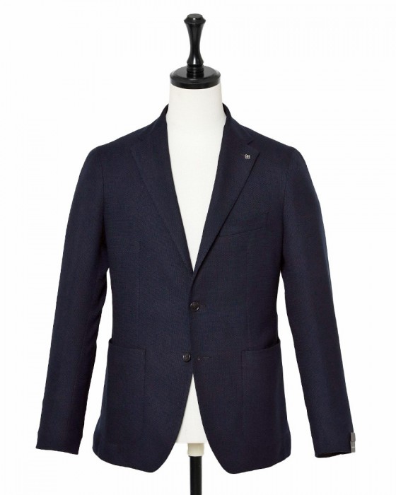 TAGLIATOREコットンウール ホップサック 2Bシングル ジャケット 【MONTECARLO/モンテカルロ】c0