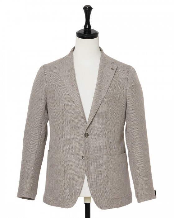 TAGLIATOREコットンウール ホップサック 2Bシングル ジャケット 【MONTECARLO/モンテカルロ】c1