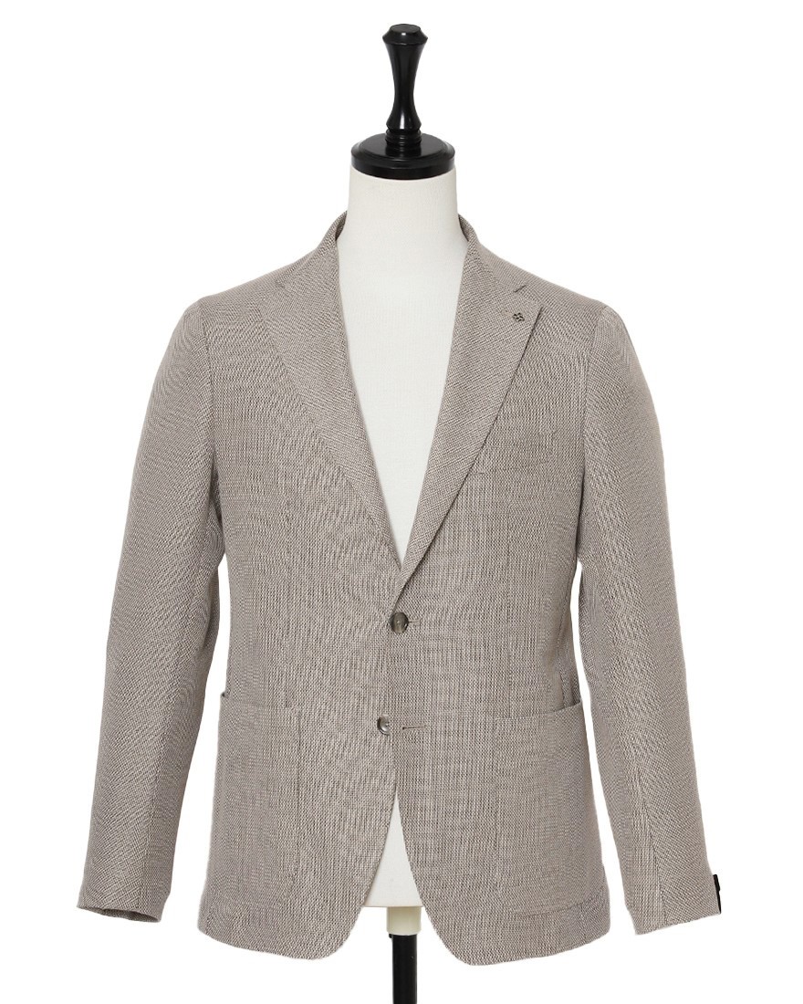 TAGLIATOREコットンウール ホップサック 2Bシングル ジャケット 【MONTECARLO/モンテカルロ】c1