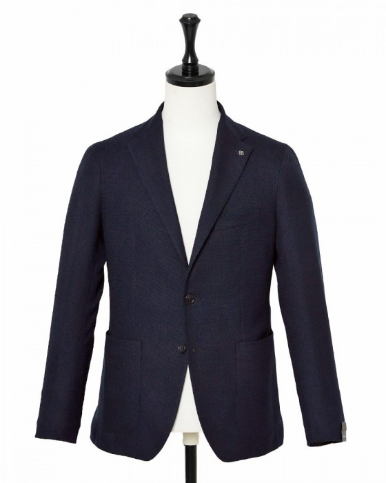 TAGLIATOREコットンウール ホップサック 2Bシングル ジャケット 【MONTECARLO/モンテカルロ】ma