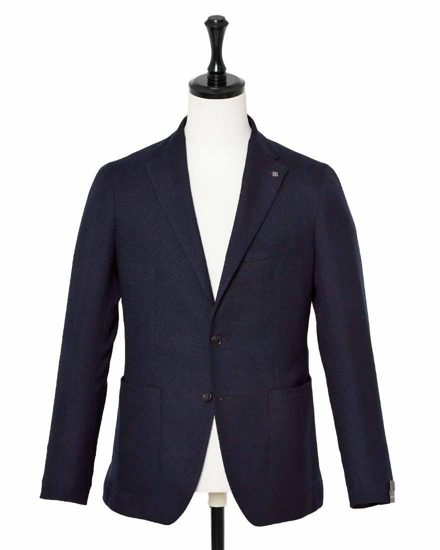 TAGLIATOREコットンウール ホップサック 2Bシングル ジャケット 【MONTECARLO/モンテカルロ】ma