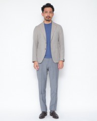 TAGLIATOREコットンウール ホップサック 2Bシングル ジャケット 【MONTECARLO/モンテカルロ】mb_01l