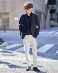 TAGLIATOREコットンウール ホップサック 2Bシングル ジャケット 【MONTECARLO/モンテカルロ】mb_ma